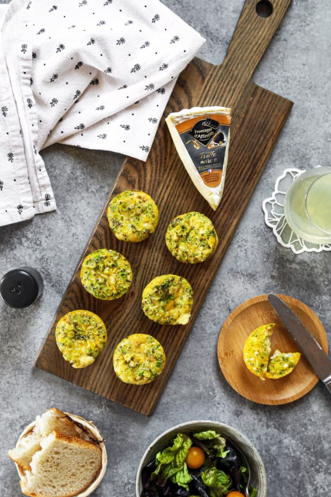 Egg muffin with Fromager d’Affinois Truffle