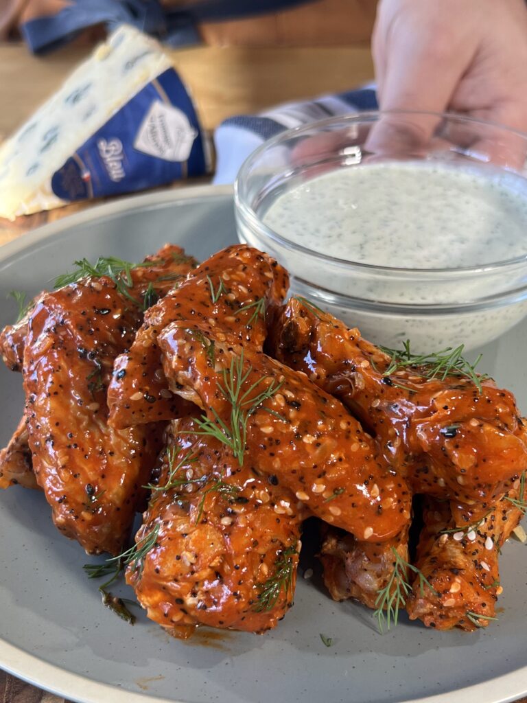 Chicken Wings Dip with Fromager d'Affinois Bleu