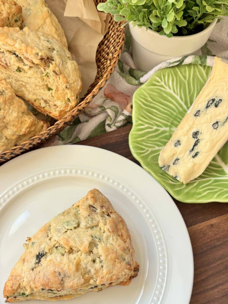 Bacon and Fromager d'Affinois Bleu Scones