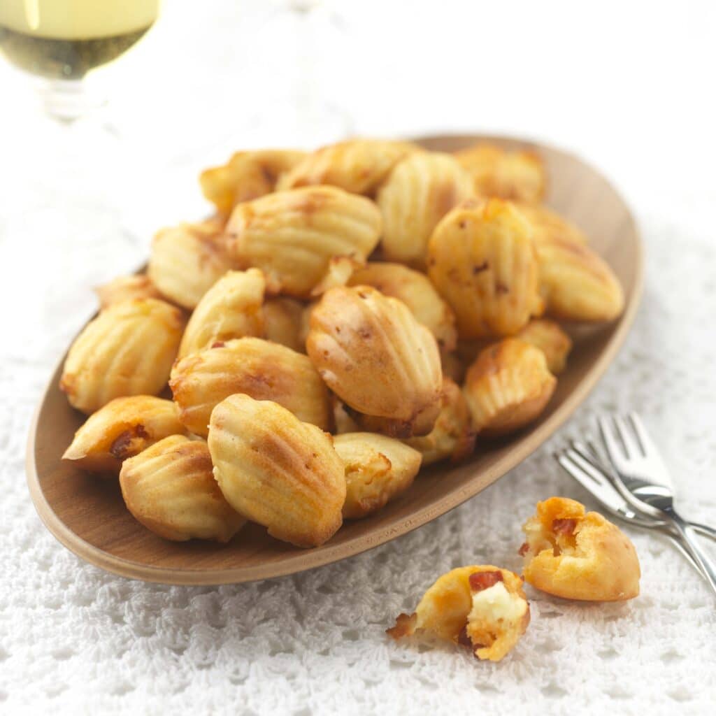 Chorizo and Fromager d'Affinois Le Fromager Madeleines