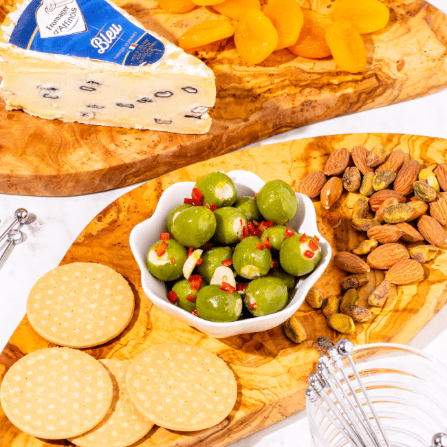 Marinated Olives with Fromager d'Affinois Bleu