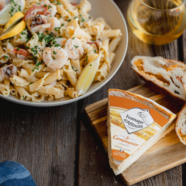 Seafood Mac & Cheese with Fromager d'Affinois Le Campagnier