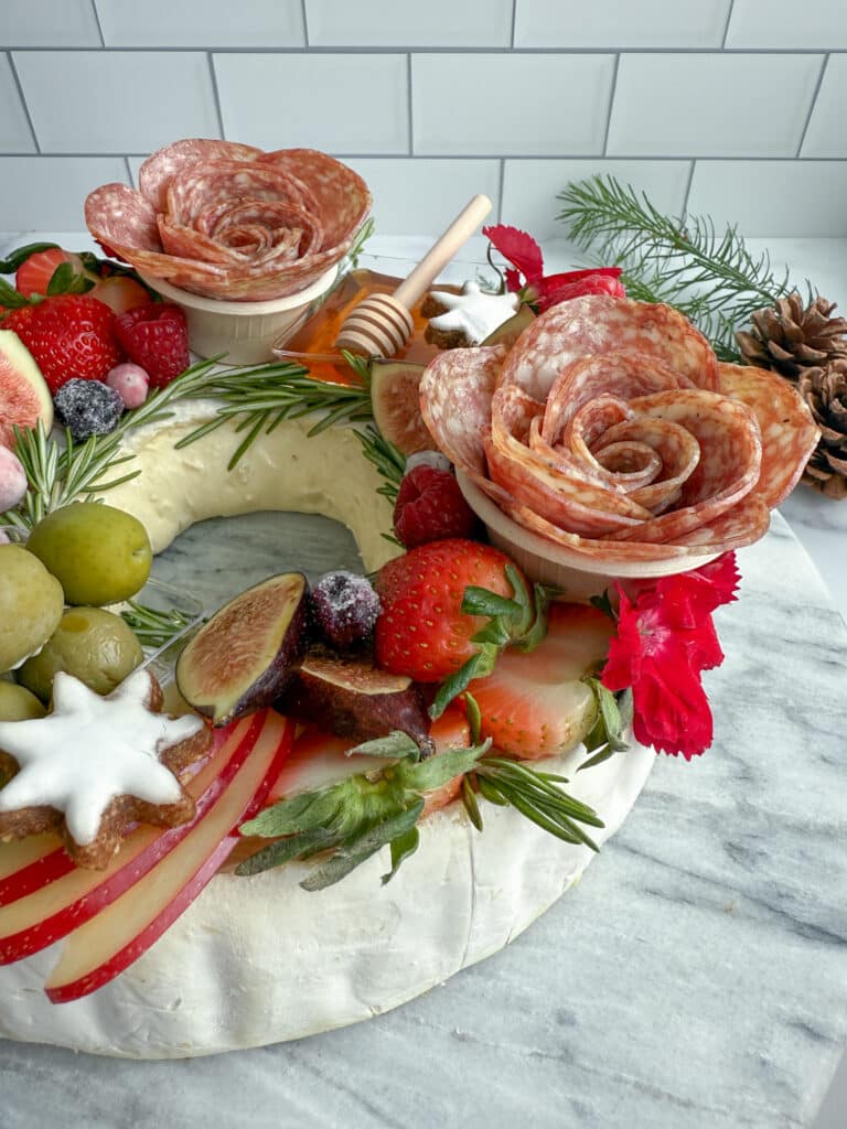 Double Cream Christmas Wreath