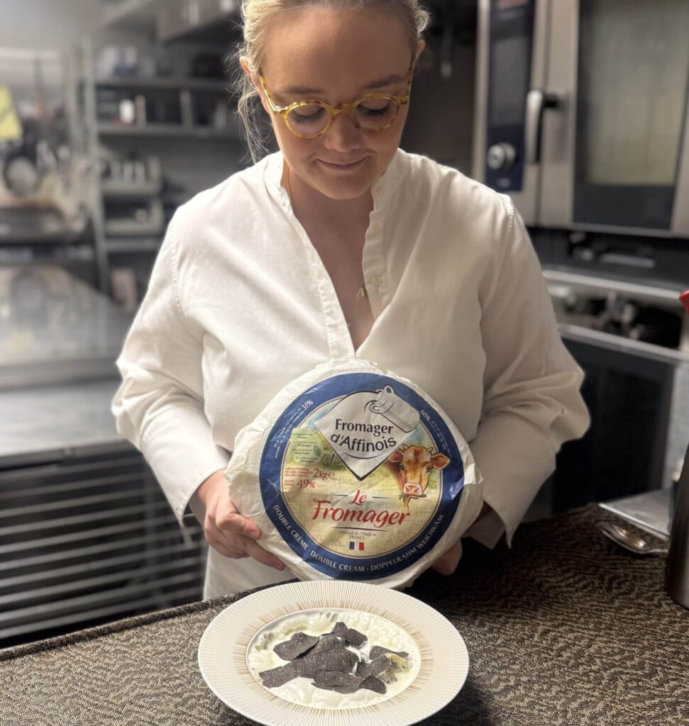 Warm Fingerling Potatoes & Le Fromager Foam with Shaved Truffle