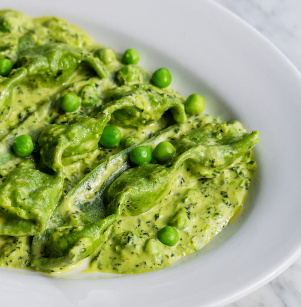 Sweet Pea Ravioli by Chef Austin Baker